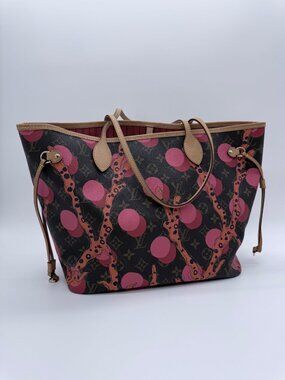 LV LOUIS VUITTON Neverfull MM from the Yayoi Kusama collaboration *Full Set*